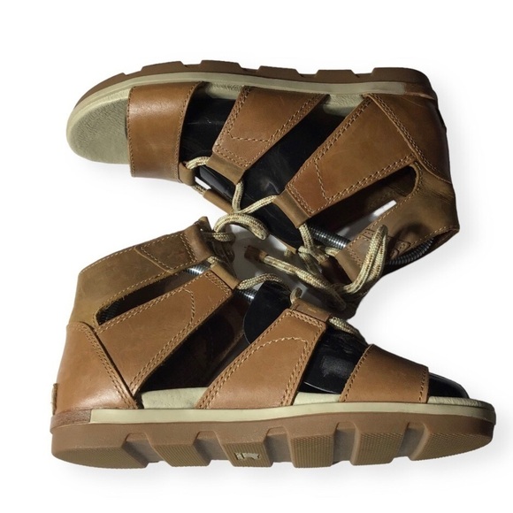 Sorel Torpeda Lace II Leather Gladiator Sandal Size 9. - Picture 1 of 10
